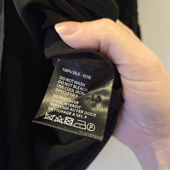 Haider Ackermann Black Silk Pleated Sleeve Blouse Size 36 - Picture 5 of 10